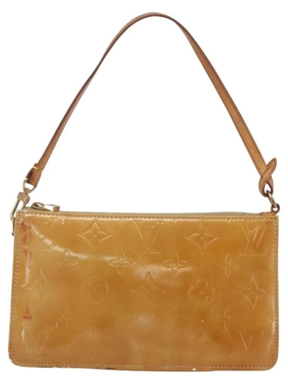 LOUIS VUITTON Monogram Vernis Lexington Accessory Pouch Beige M91010 Auth - Picture 2 of 15